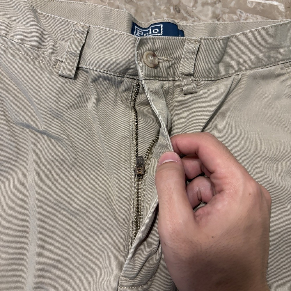 Polo Ralph Lauren Prospect Shorts Mens 32 Khaki Tan Chino 8.5" Cotton Twill - Picture 2 of 10